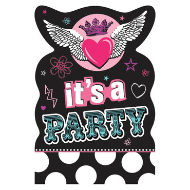 Rocker Girl Invitations Party Accessories - Party Centre
