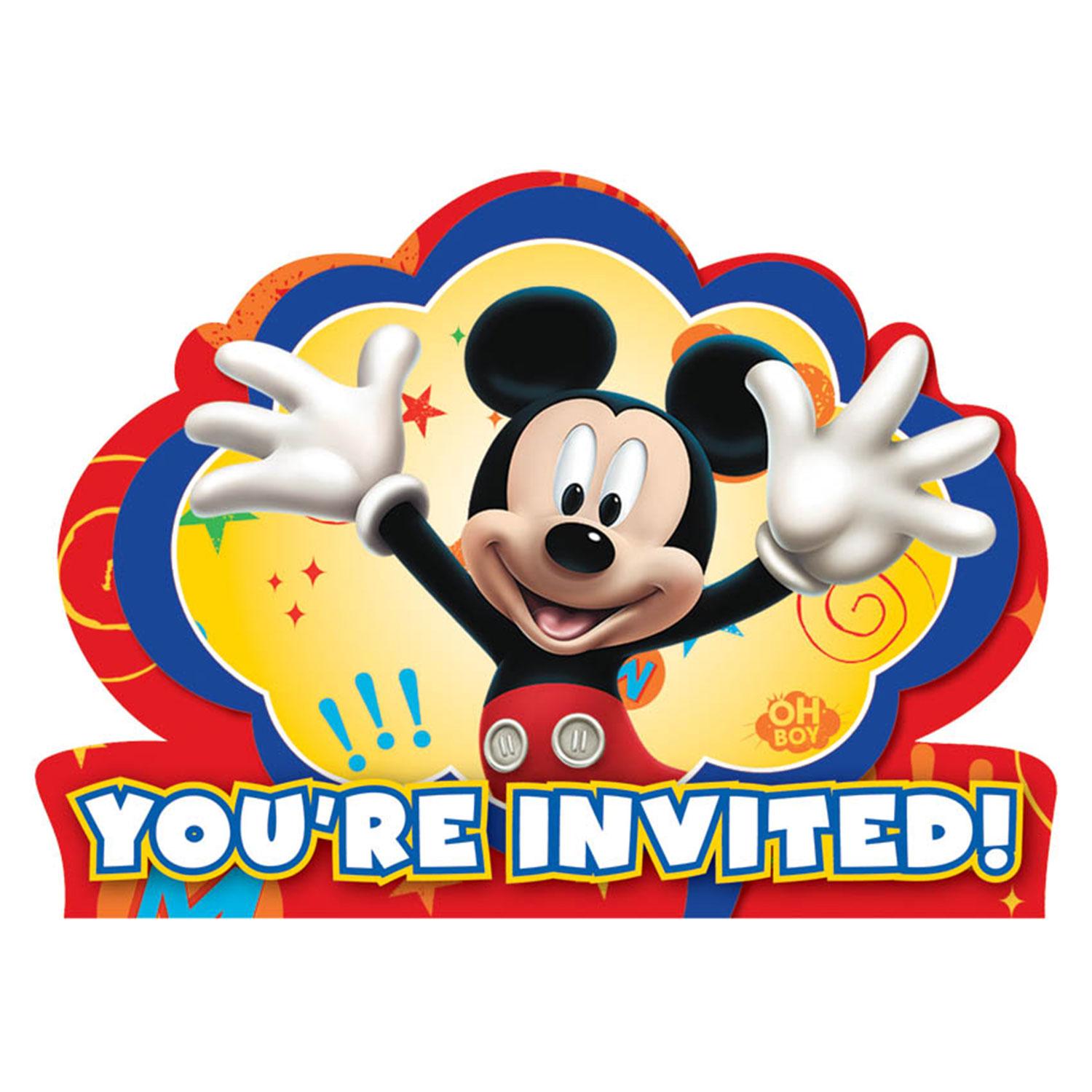 Mickey Mouse Invitation 8pcs Party Accessories - Party Centre