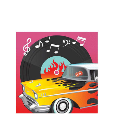 Classic 50's Beverage Tissues 16pcs