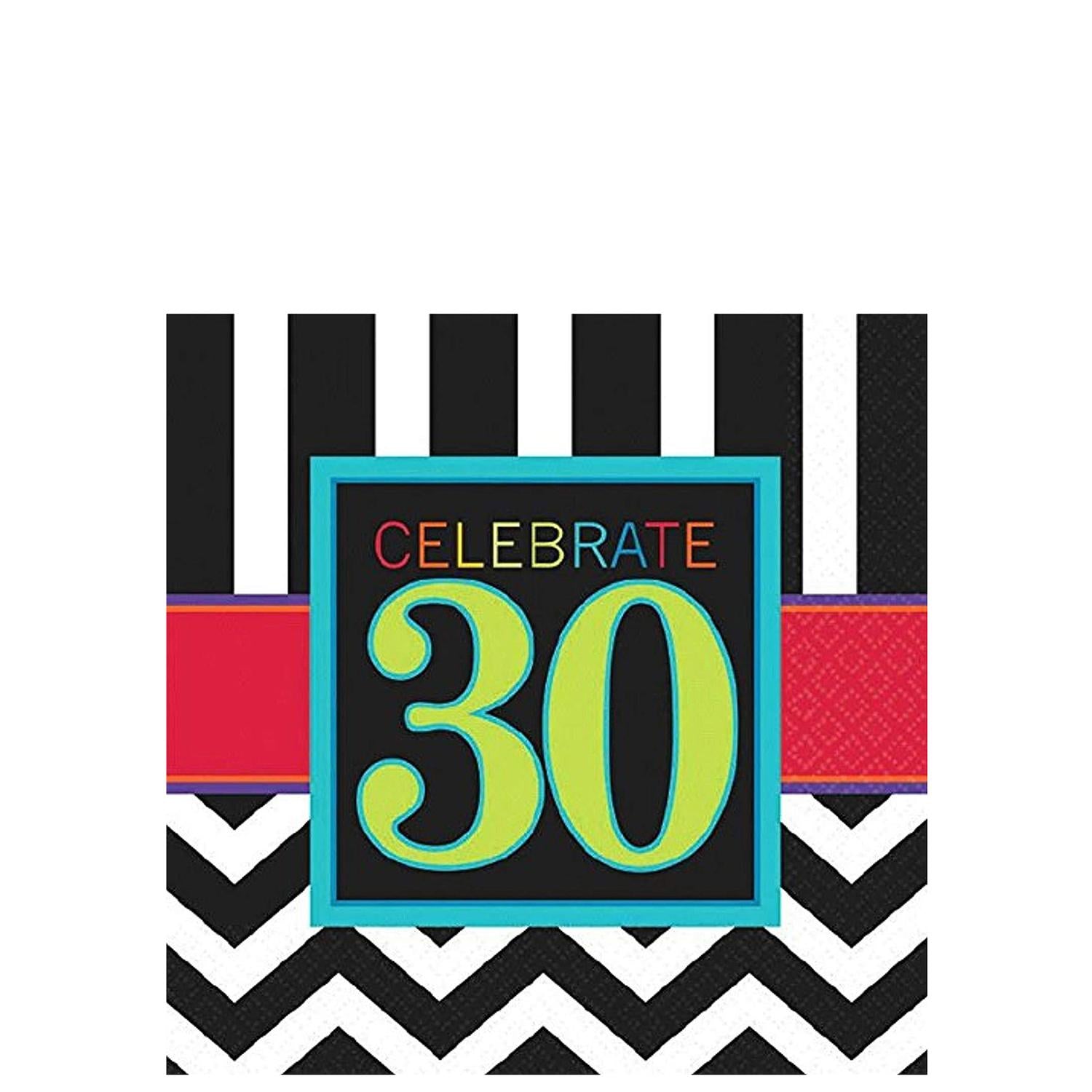 30th Celebration Beverage Tissues