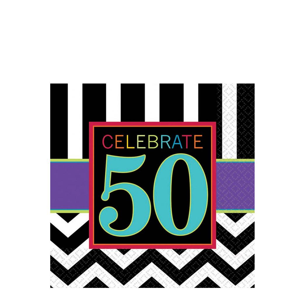 50th Celebration Beverage Tissues