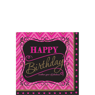 Born To Be Fabulous Beverage Tissues 16pcs Printed Tableware - Party Centre