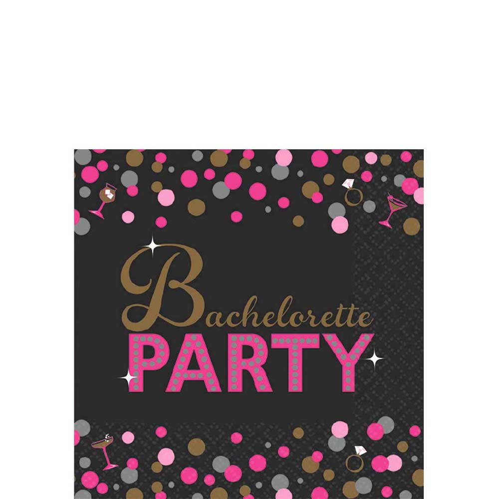 Bachelorette Night Beverage Tissues 16pcs Printed Tableware - Party Centre