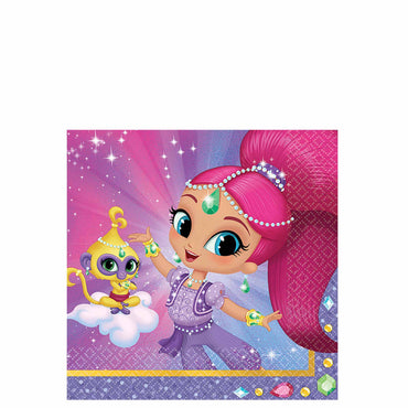 Shimmer and Shine Beverage Tissues 16pcs Printed Tableware - Party Centre