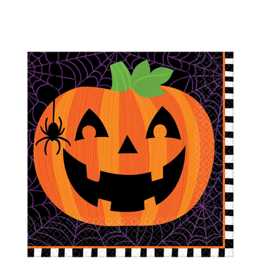 Pumpkin Flair Beverage Napkins 16pcs