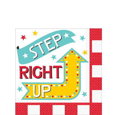 Carnival Beverage Tissues 16pcs Printed Tableware - Party Centre