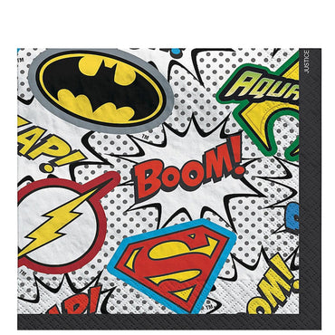 Justice League Heroes Unite Beverage Tissues, 16pcs