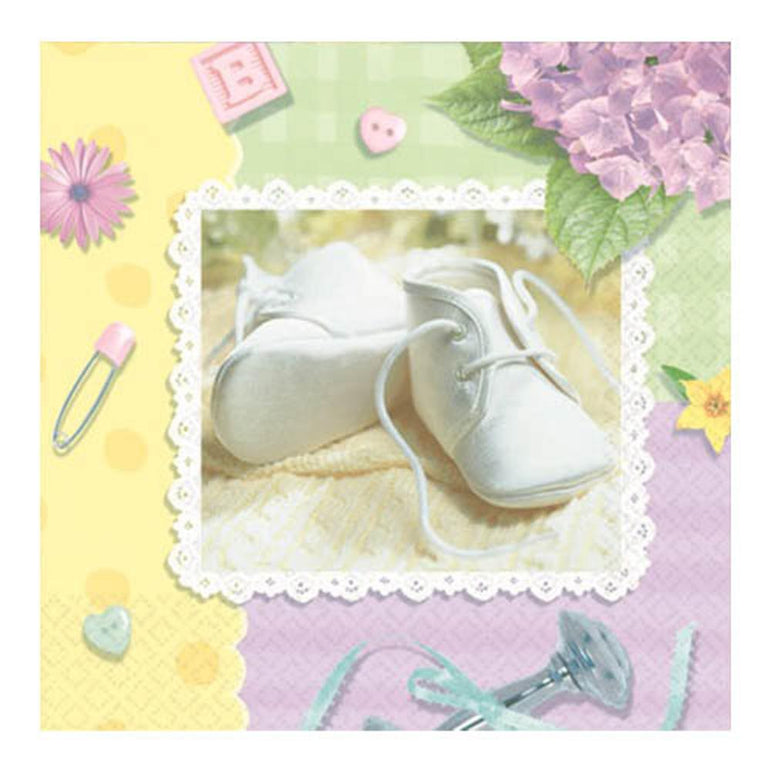 Pitter Patter Ultra Beverage Tissues 16pcs Printed Tableware - Party Centre