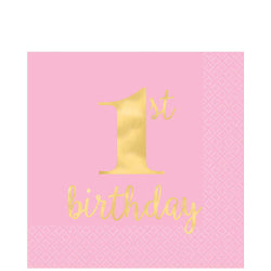 1st Birthday Girl Party Kit For 16 People