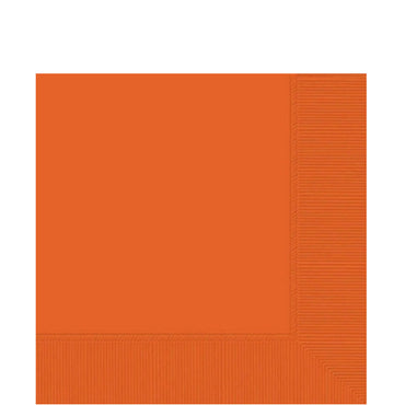 Orange Peel Lunch Tissues 20pcs Solid Tableware - Party Centre