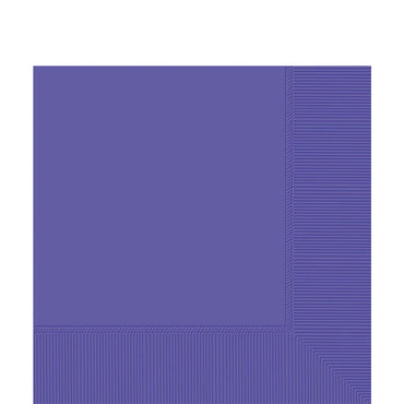 New Purple Lunch Tissues 20pcs Solid Tableware - Party Centre