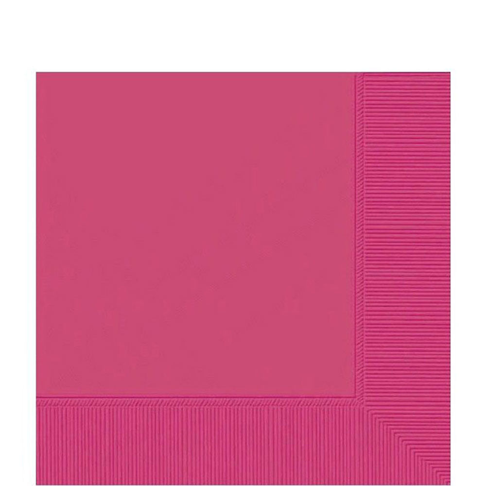 Magenta Lunch Tissues 20pcs Solid Tableware - Party Centre