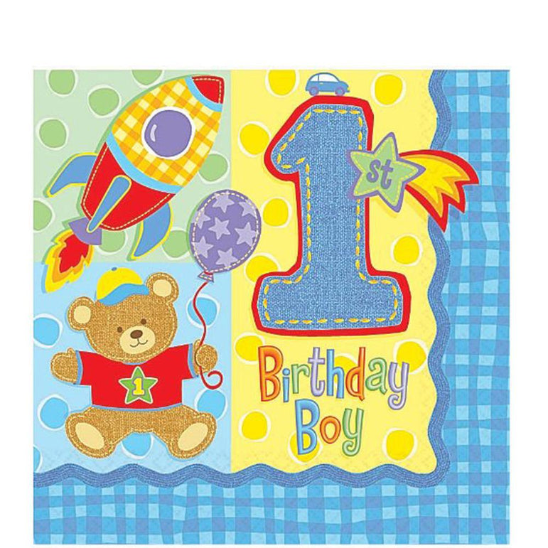 Hugs And Stitches Boy Ultra Lunch Tissues 16pcs