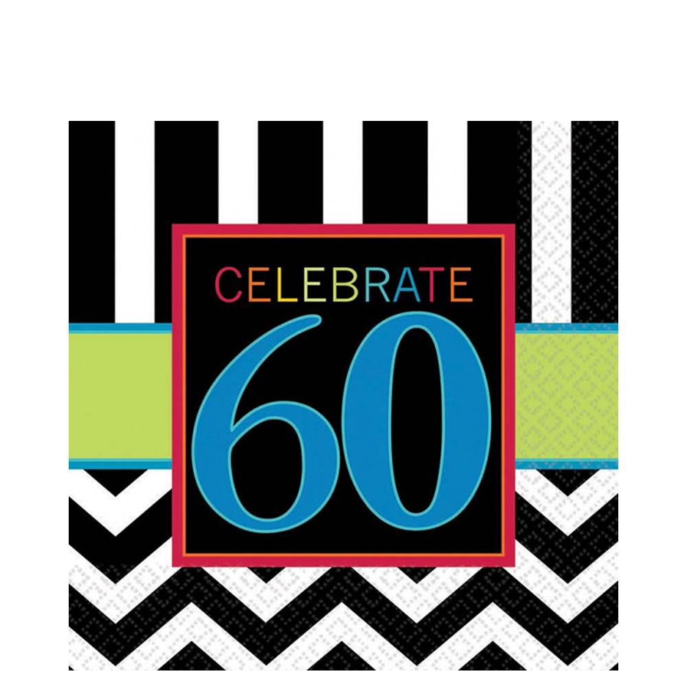 60th Celebration Luncheon Tissues 16pcs