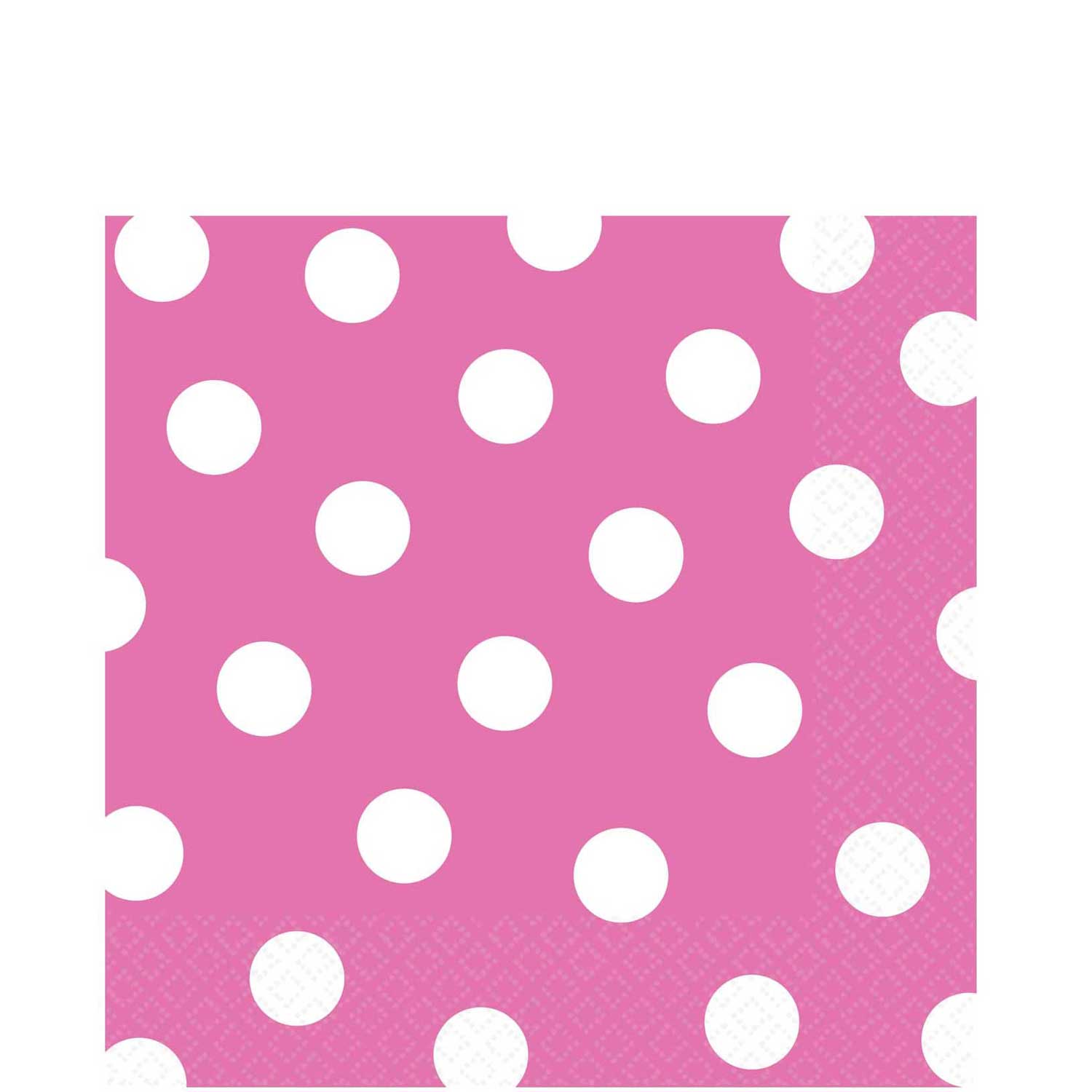 Bright Pink Dots Lunch Tissues 16pcs Printed Tableware - Party Centre
