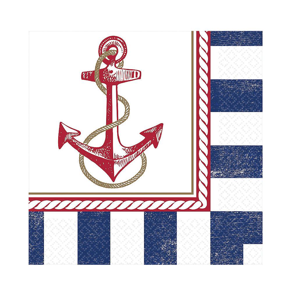 Anchors Aweigh Lunch Tissues 16pcs Printed Tableware - Party Centre
