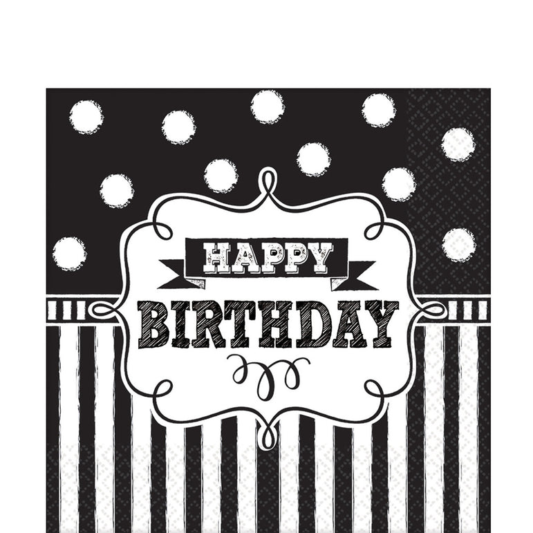 Chalkboard Birthday Kit for 16 People