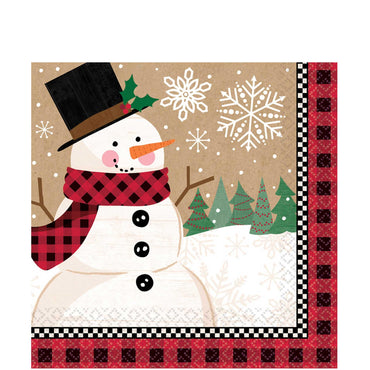 Winter Wonder Lunch Tissue 16pcs Printed Tableware - Party Centre
