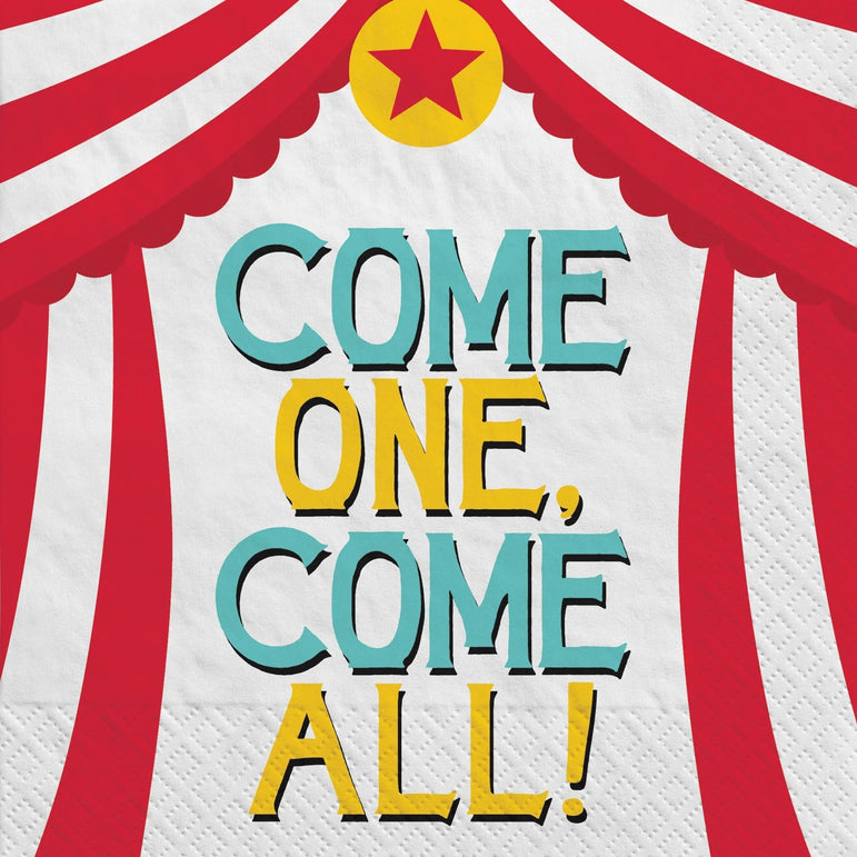 Carnival Birthday Luncheon Napkins Lowcount 16pcs