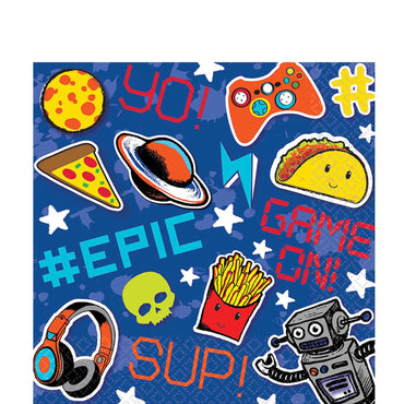 Epic Party Lunch Tissues 16pcs Printed Tableware - Party Centre