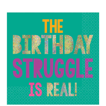 Young and Fab Lunch Napkins 33cm 16pcs Printed Tableware - Party Centre