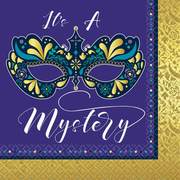 A Night In Disguise Lunch Tissues 16pcs Printed Tableware - Party Centre