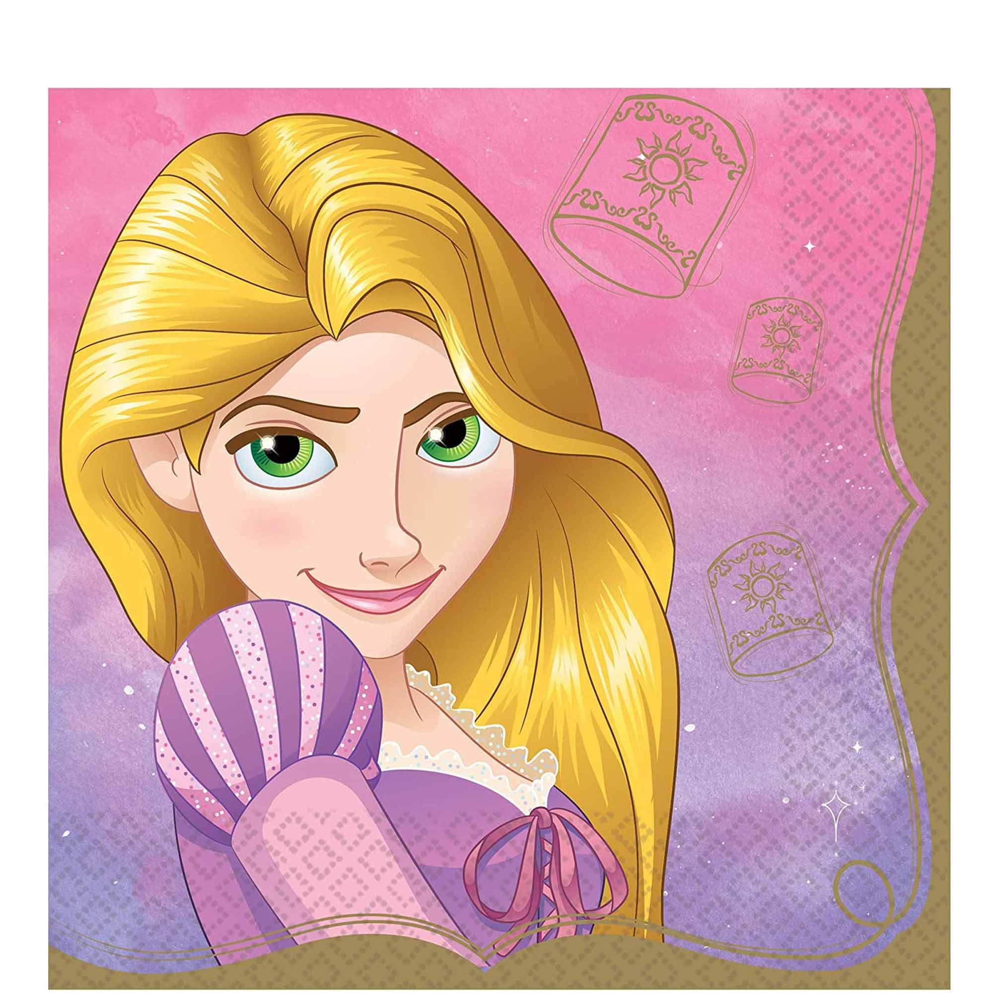 Disney Princess Once Upon Time Rapunzel Lunch Tissues 16pcs Party Favors - Party Centre