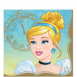 Once Upon A Time Cinderella Lunch Tissues 16pcs Printed Tableware - Party Centre