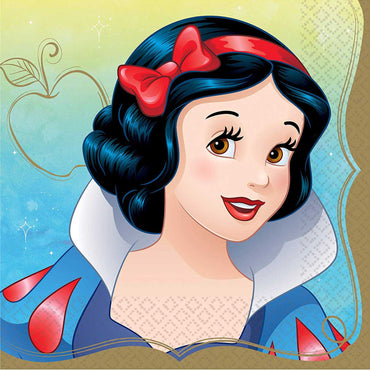 Snow White Lunch Tissues 16pcs Printed Tableware - Party Centre