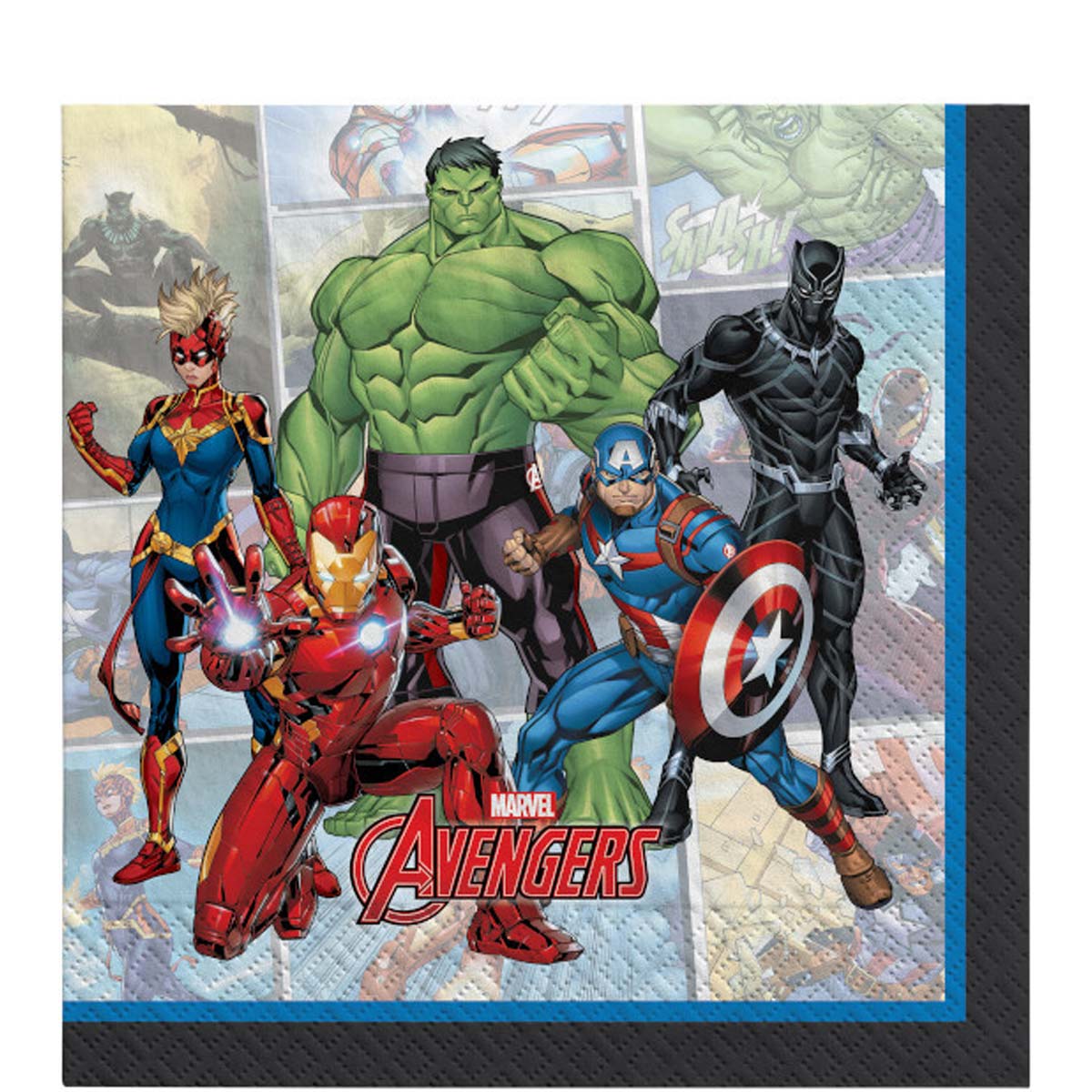 Marvel Powers Unite Lunch Tissues 16pcs Printed Tableware - Party Centre