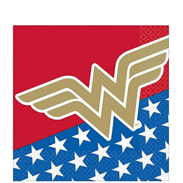 Wonder Woman Lunch Tissues 16pcs Party Favors - Party Centre