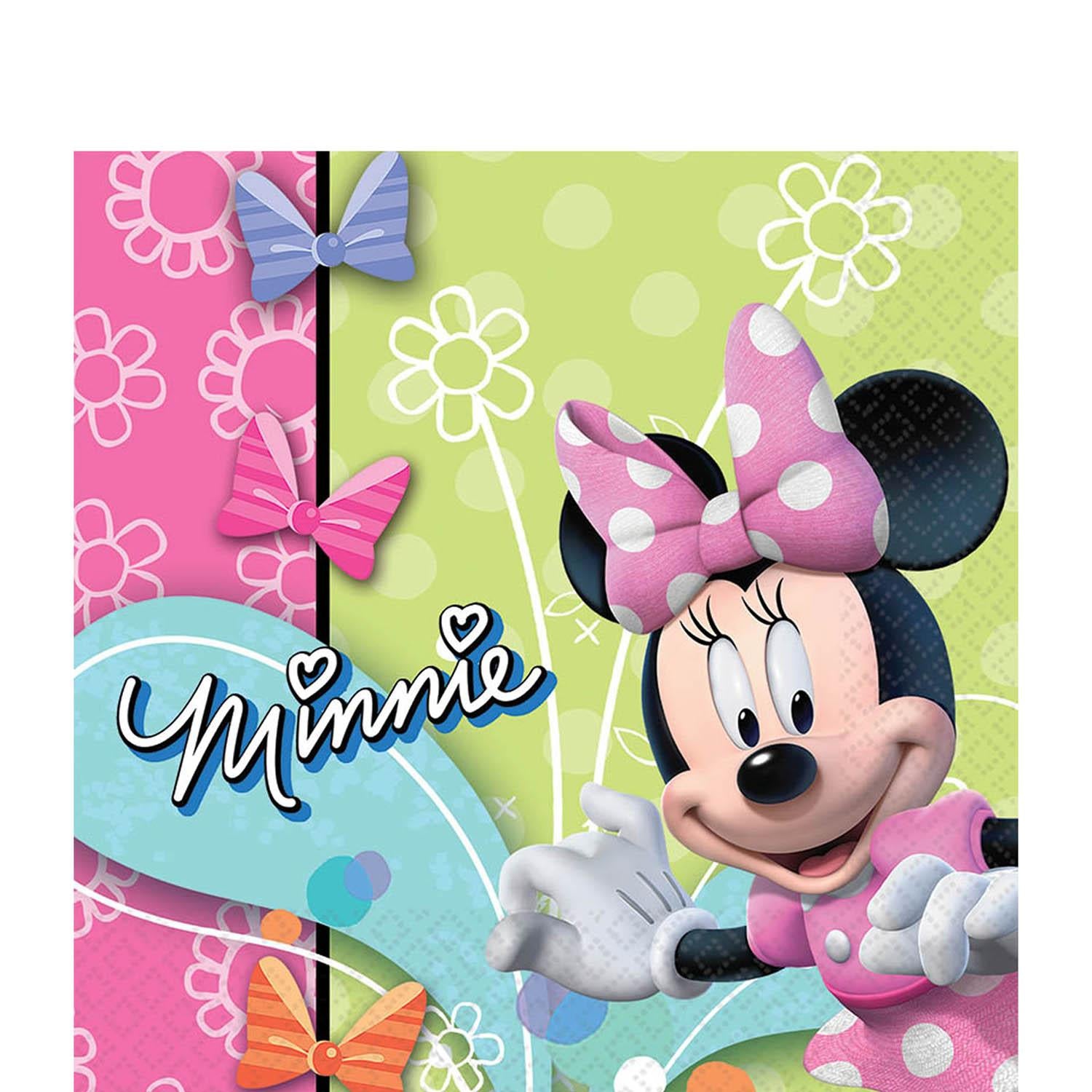 Minnie Lunch Tissues 16pcs Printed Tableware - Party Centre