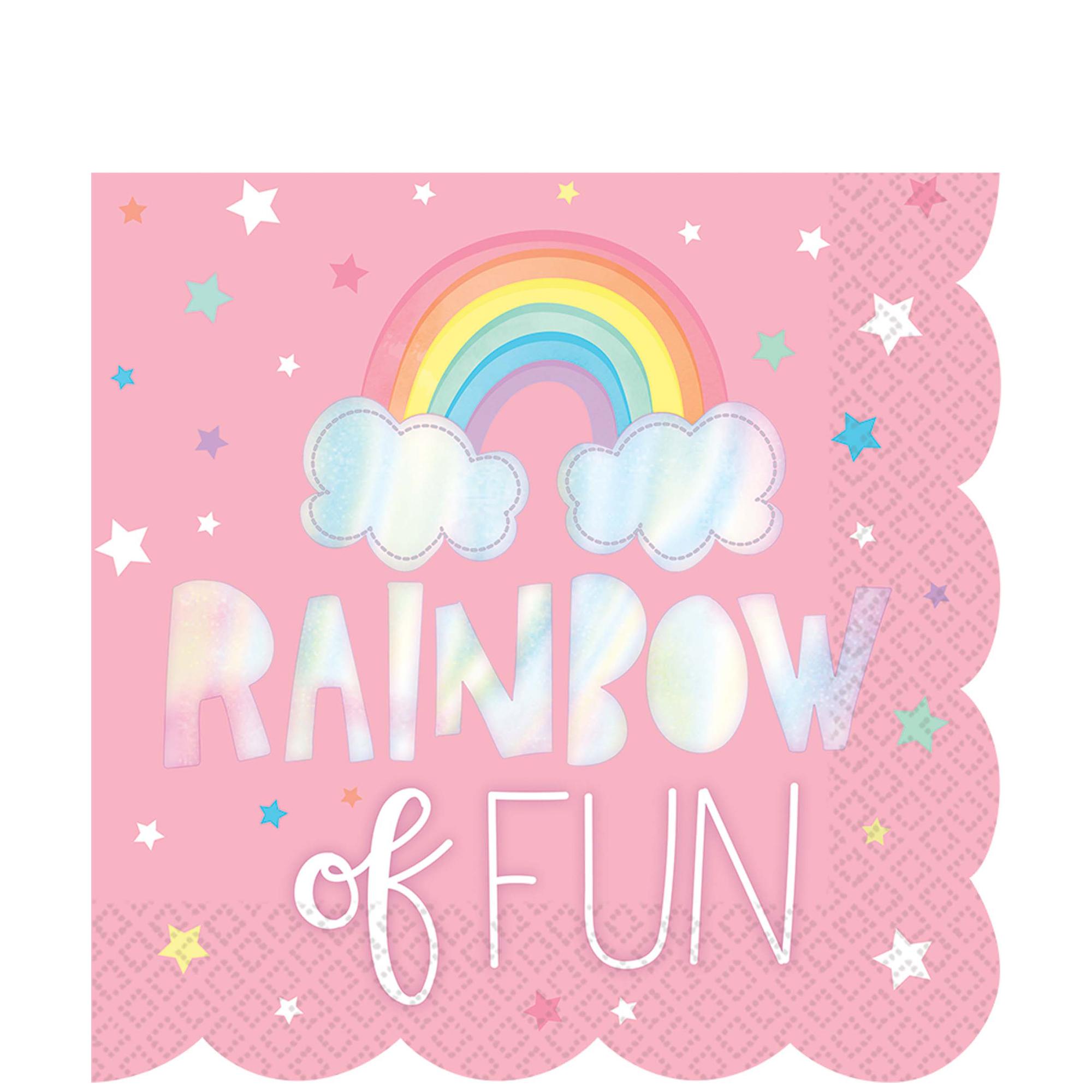 Magical Rainbow Lunch Tissues 33cm 16pcs Printed Tableware - Party Centre