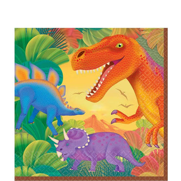 Prehistoric Party Lunch Tissues 16pcs Printed Tableware - Party Centre