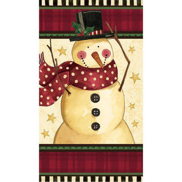 Cozy Snowman Guest Towels 16pcs Printed Tableware - Party Centre