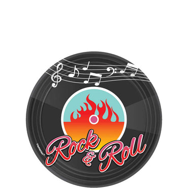 Classic 50's Round Plates 7in, 8pcs