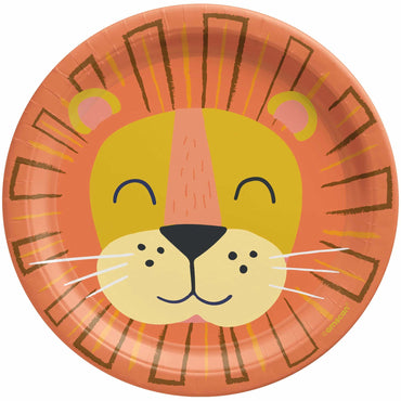 Get Wild Birthday Paper Plates 7in, 8pcs