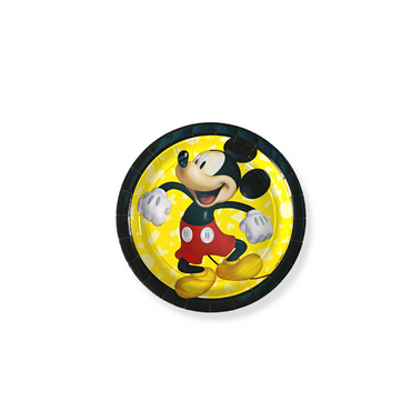 Disney Mickey Mouse Forever Paper Round Plates 7in, 8pcs