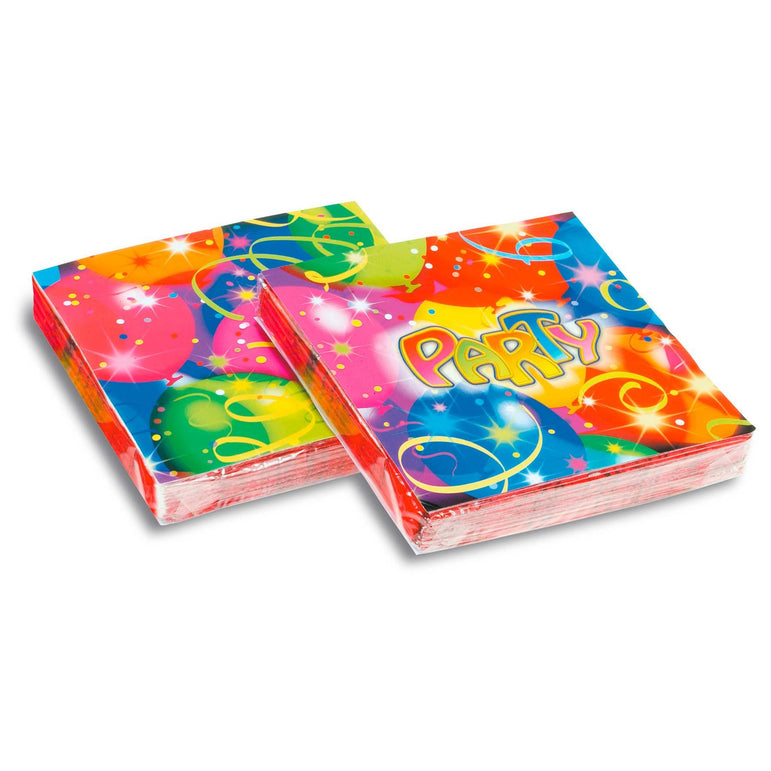 Balloon Party Lunch Tissues 20pcs Printed Tableware - Party Centre