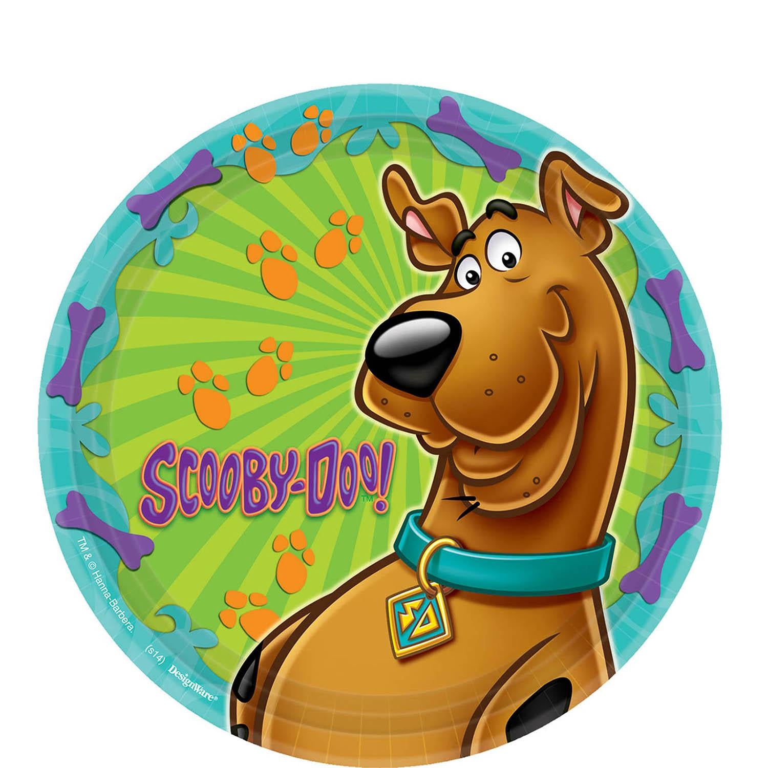 Scooby-Doo Plates 9in, 8pcs Printed Tableware - Party Centre
