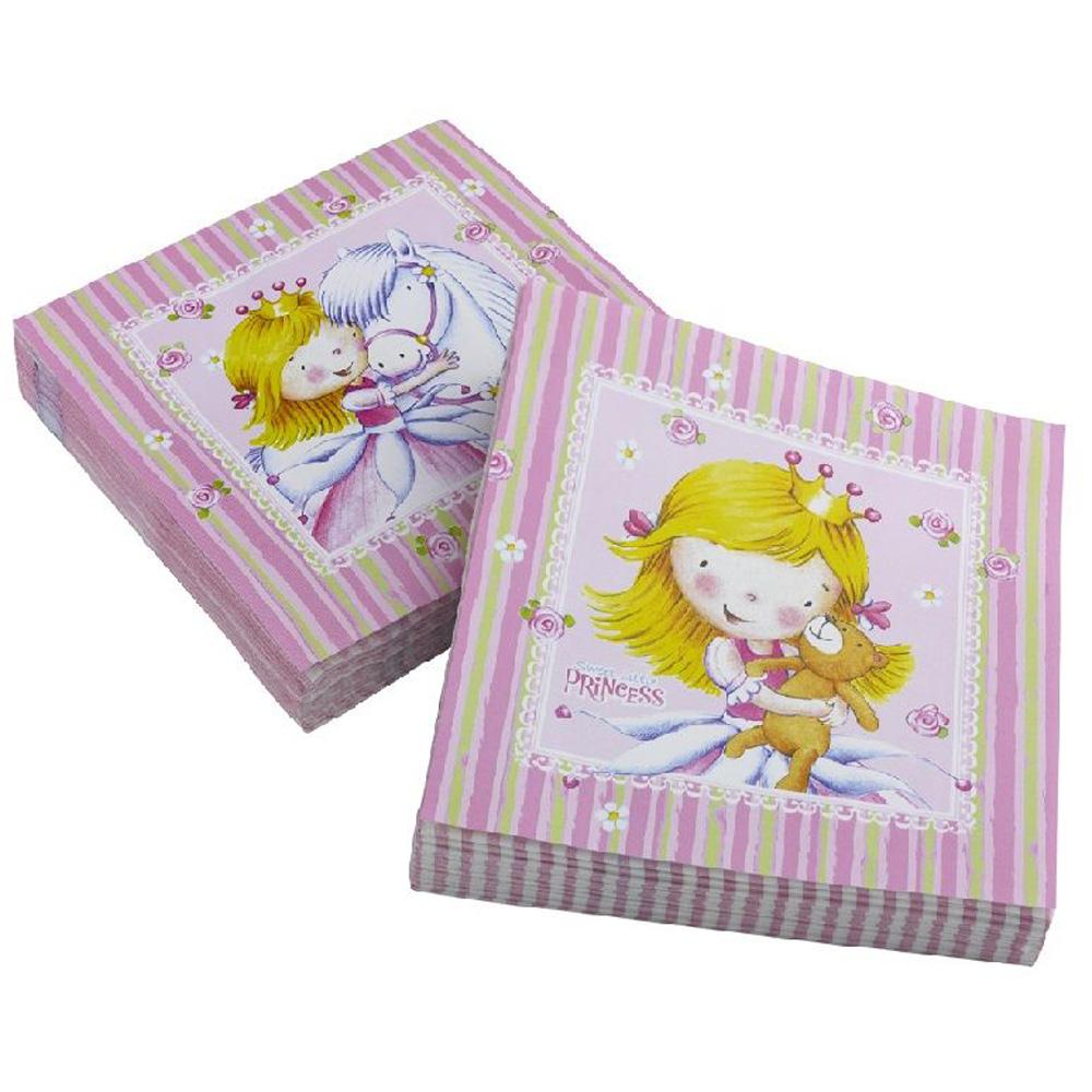 Sweet Little Princess Lunch Tissues 20pcs Printed Tableware - Party Centre