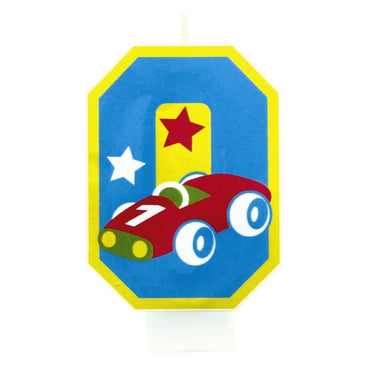 Boy Number 0 Candle Party Accessories - Party Centre