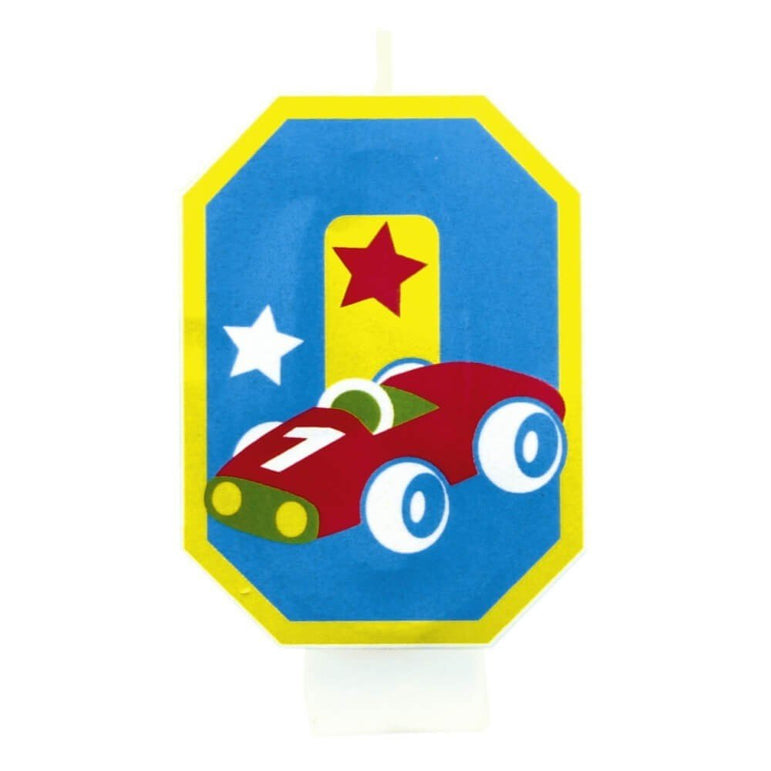 Boy Number 0 Candle Party Accessories - Party Centre