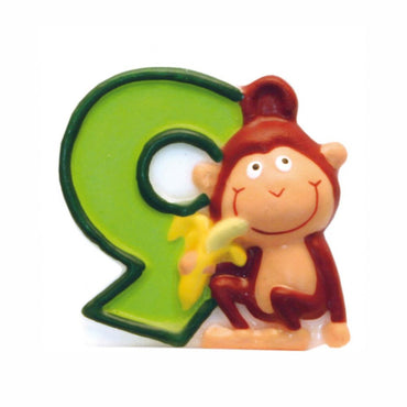 Safari Number 9 Candle Party Accessories - Party Centre