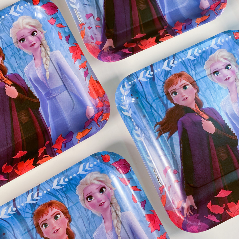 Frozen II Paper Square Plates 9in 8pcs