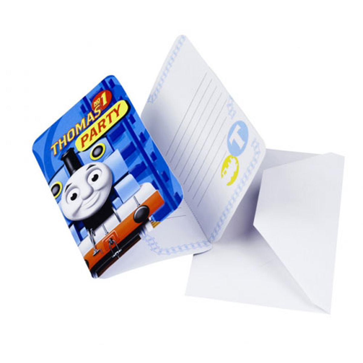 Thomas And Friends Invitations And Envelopes 6pcs Party Accessories - Party Centre