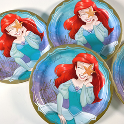 Once A Upon Time Ariel Round Paper Plates 9in, 8pcs