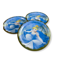 Once Upon A Time Cinderella Round Paper Plates 9in, 8pcs