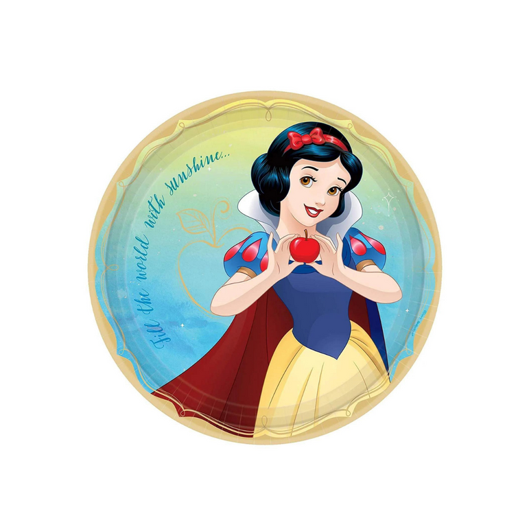 Disney Snow White Paper Plates 9in, 8pcs