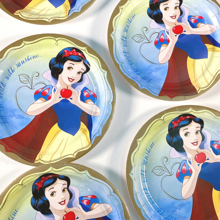 Disney Snow White Paper Plates 9in, 8pcs